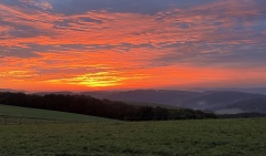 Morgenrot im Oktober